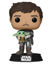 The Mandalorian Con Grogu Juanito Sin Casco Funko Pop Star Wars Preventa