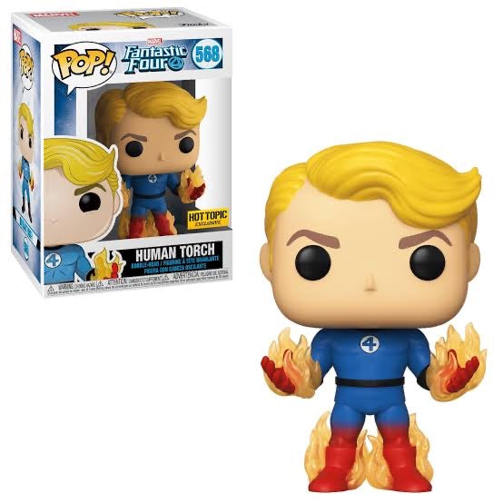 Human Torch Funko pop Fantastic Four Marvel Exclusivo Hot Topic