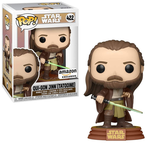 Qui Gon Jinn Tatooine Funko Pop Amazon Exclusivo Star Wars