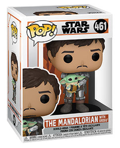 The Mandalorian Con Grogu Juanito Sin Casco Funko Pop Star Wars Preventa